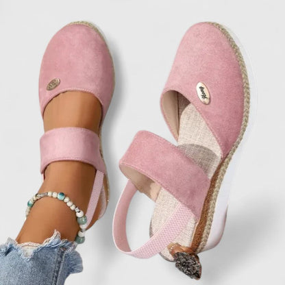 Calista | Black Suede Sophisticated Sandals