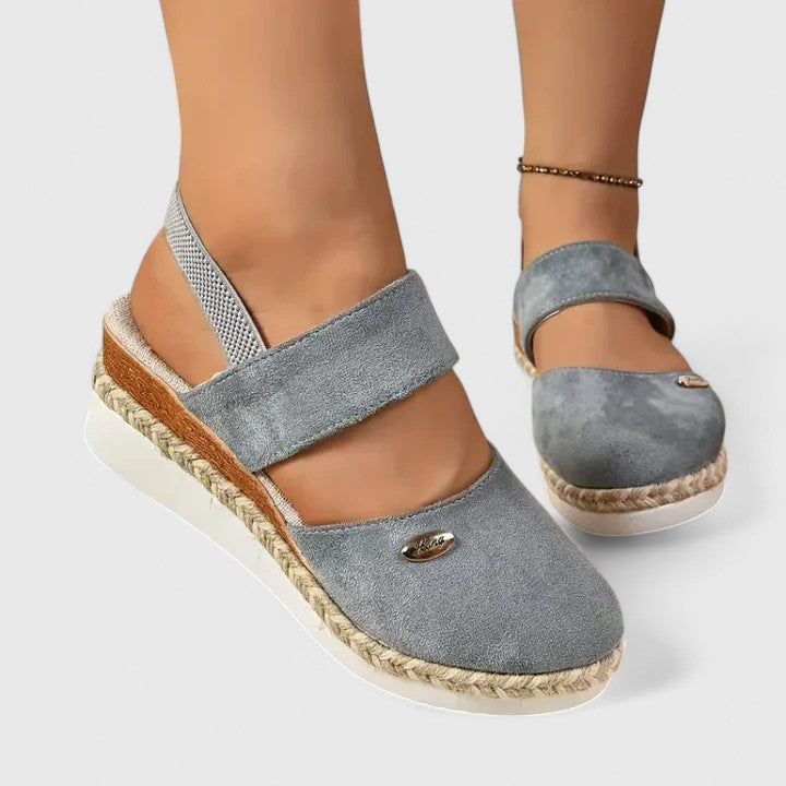 Calista | Black Strappy Orthopedic Sandals