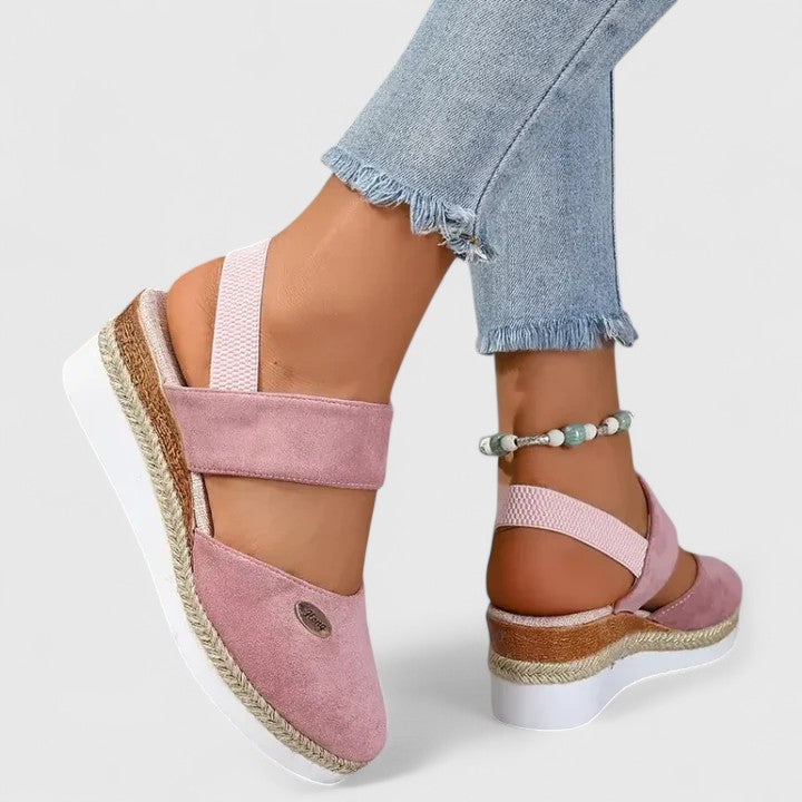 Calista | Black Strappy Orthopedic Sandals