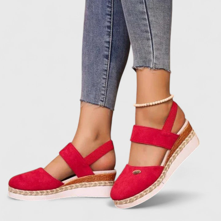 Calista | Black Strappy Orthopedic Sandals