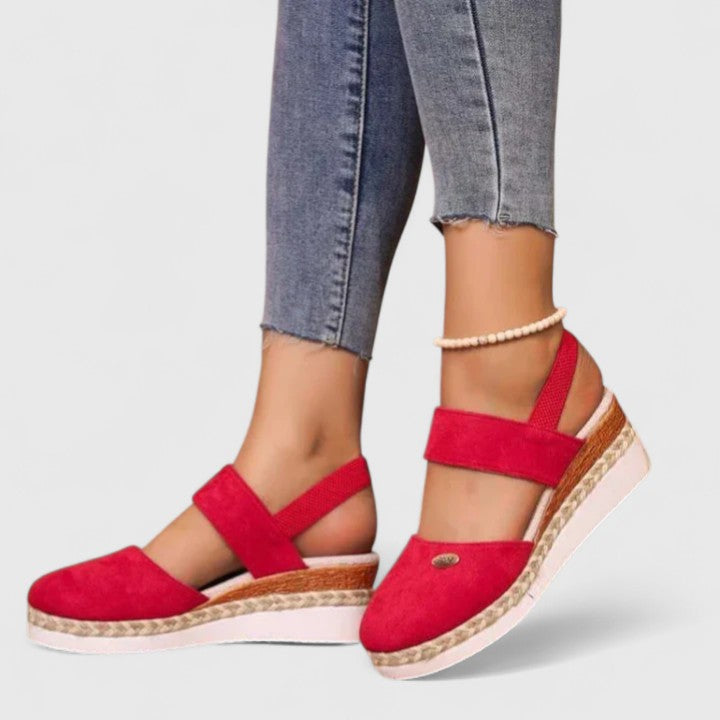 Calista | Black Suede Sophisticated Sandals