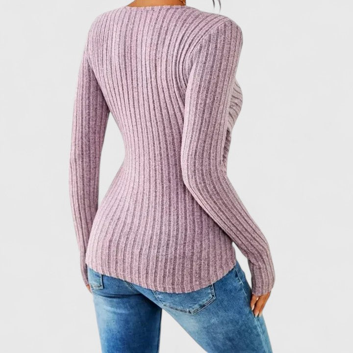Alethea | Lavender Sophisticated Tucking Top