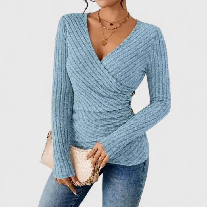 Alethea | Lavender Sophisticated Tucking Top
