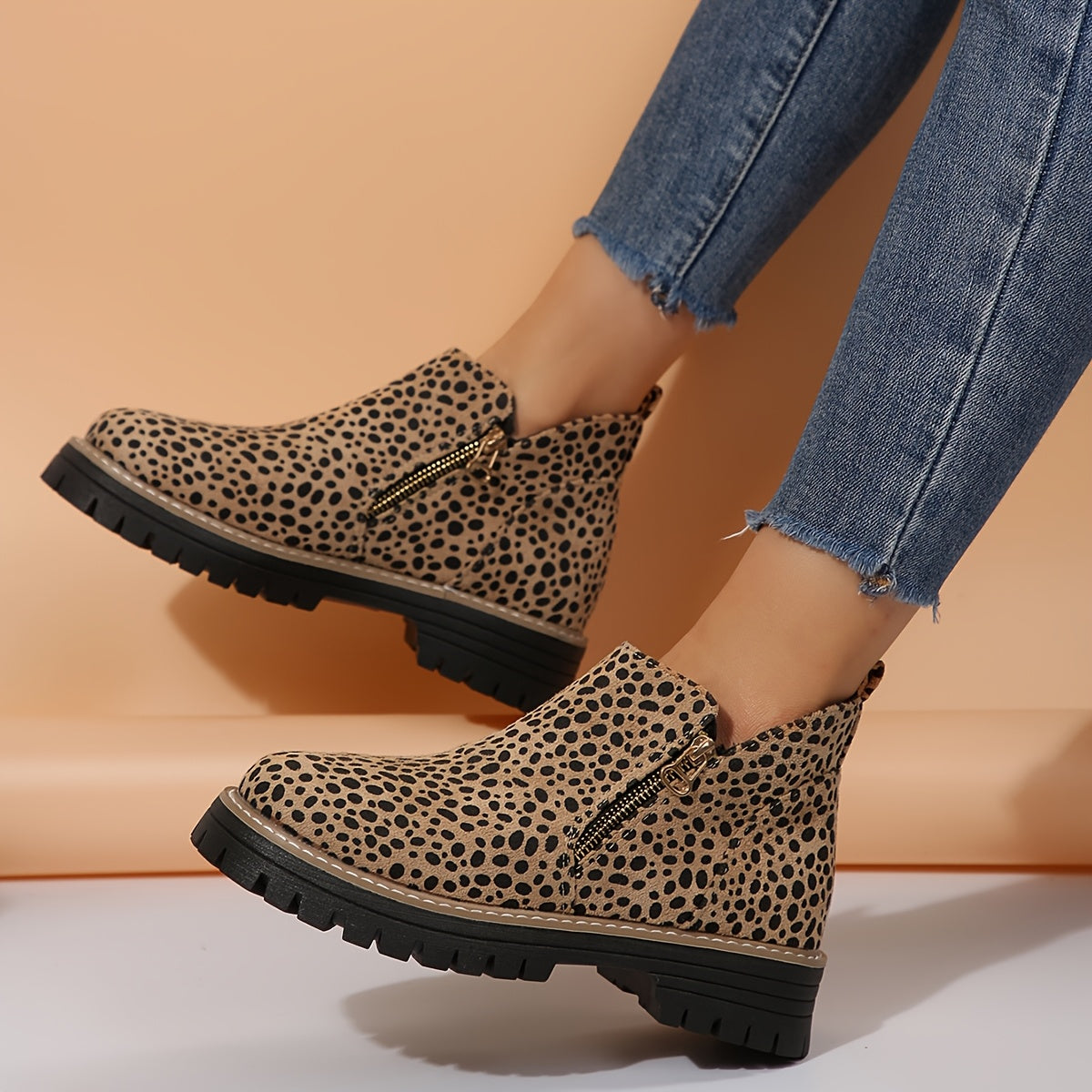 Calantha | Spotted Luxury Orthopedic Boots