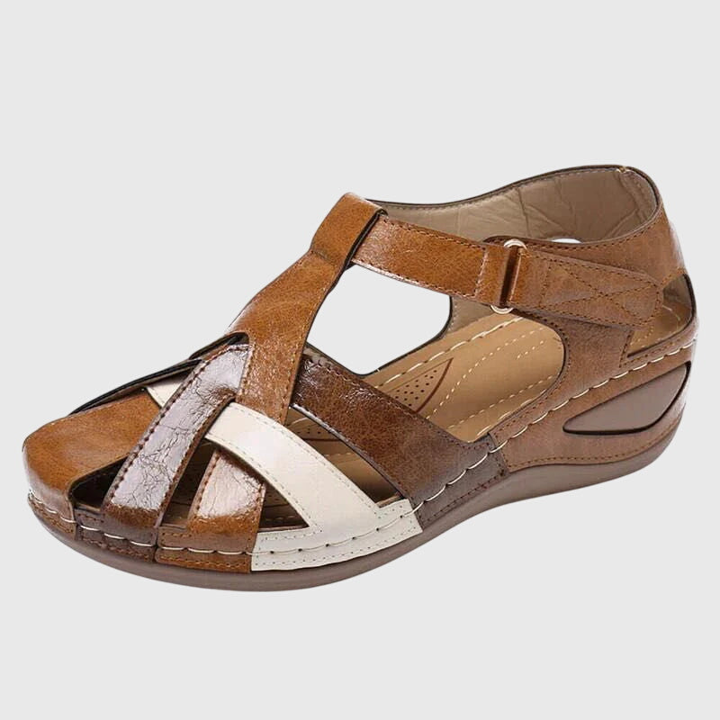 Calista | Multicolor Leather Orthopedic Sandals