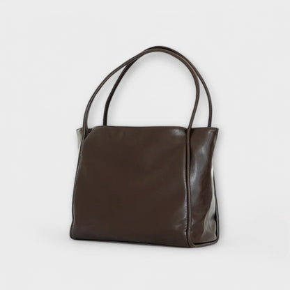 Astrid | Women’s Classic Black Leather Everyday Carry Handbag Style