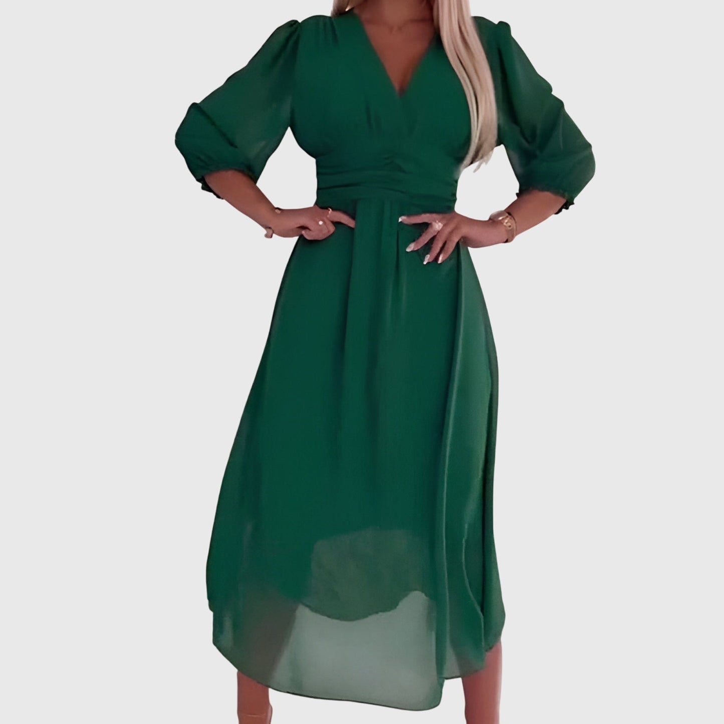 Astrid | Royal Blue Lightweight Silky Chiffon Dress