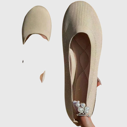 Aria | Black Anti-Slip Breathable Ballet Flats