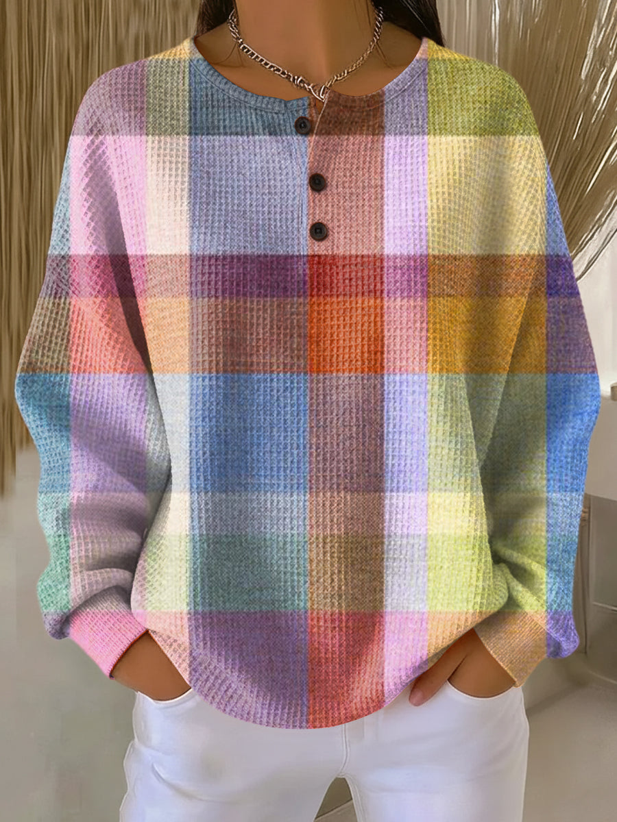 Calista | Rainbow Plaid Luxurious Comfort