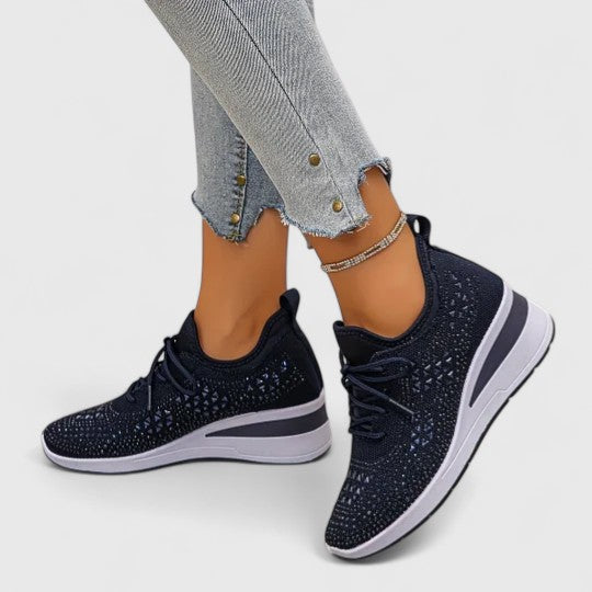 Calantha | White Crochet Orthopedic Shoes