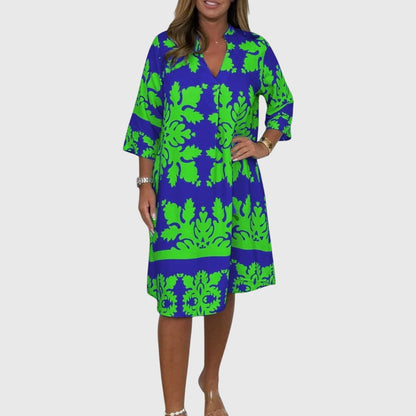 Willow | Olive Green Elegant Spring Dress