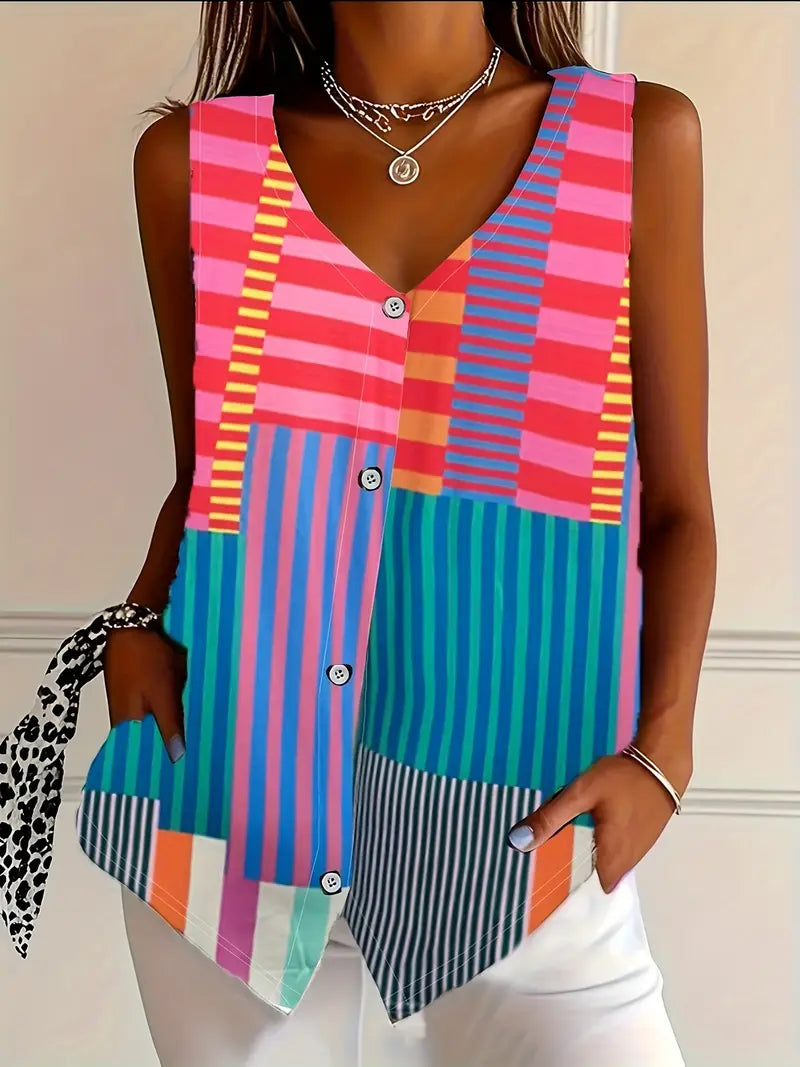 Calantha | Elegant Blouse - Zebra Print Silk