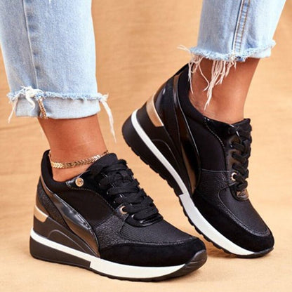 Astrid | Golden Modern Sneakers With Ultimate Comfort