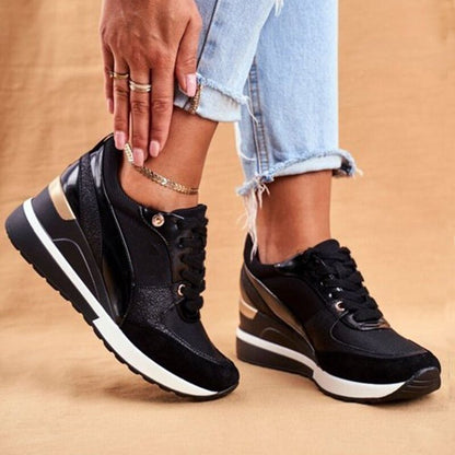 Astrid | Golden Modern Sneakers With Ultimate Comfort