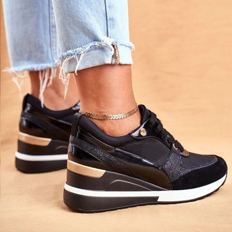 Astrid | Golden Modern Sneakers With Ultimate Comfort