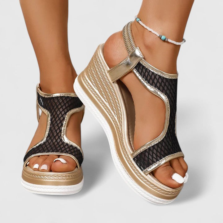 Calantha | Champagne Gold Elegant Sandals