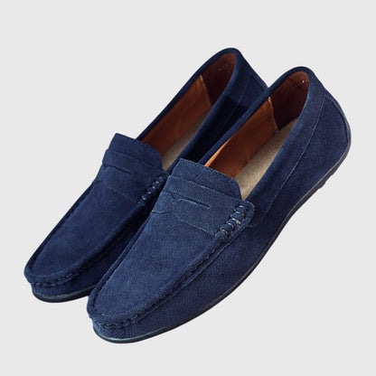 Calantha | Burgundy Suede Orthopedic Loafers