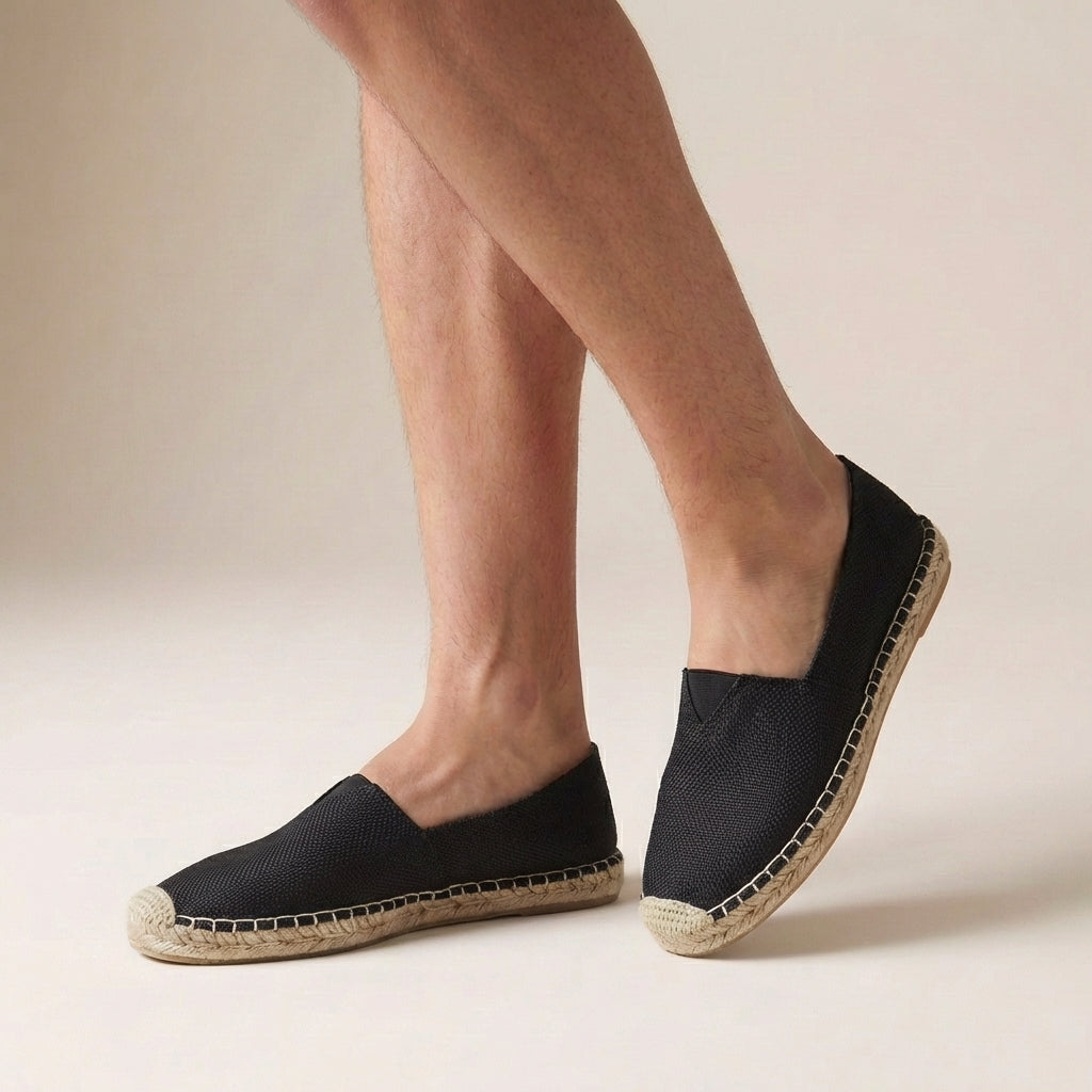 Calista | Women’s Orthopedic Jute Sole Slip-On Espadrilles in White Canvas