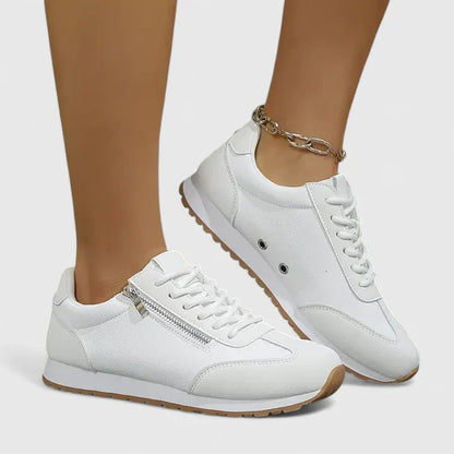Calantha | Beige & White Orthopedic Shoes