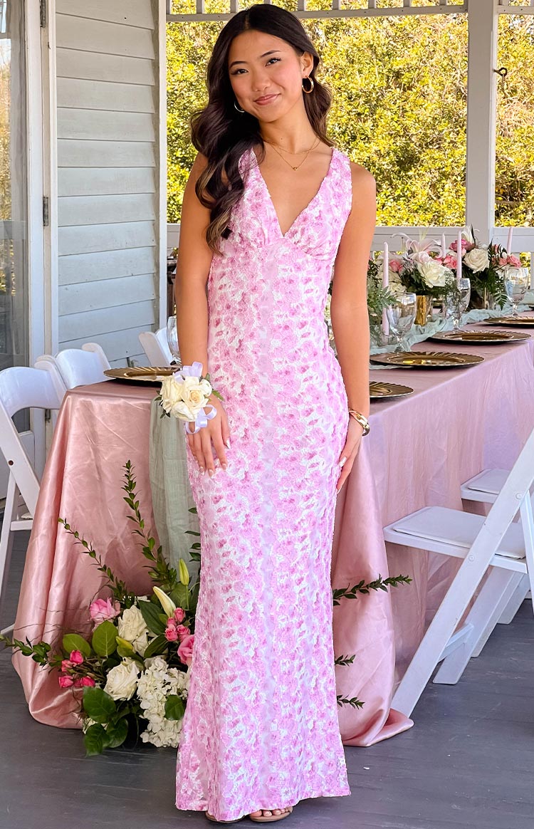 Alethea | Elegant Floral Maxi Women's Floral Wedding Guest Dress