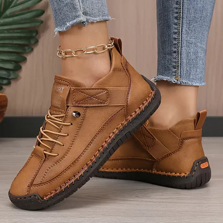 Kaida | Beige Suede Orthopedic Sneakers