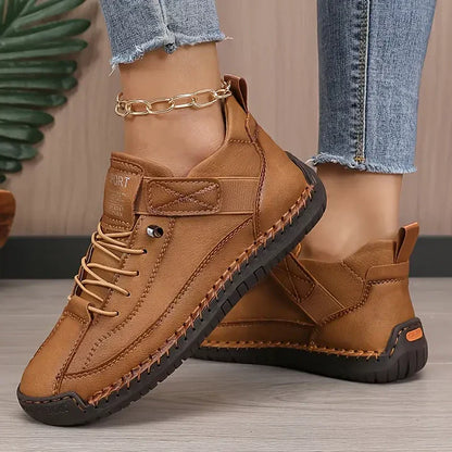Vynne | Beige Suede Orthopedic Sneakers