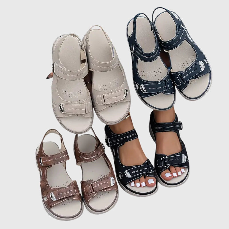 Alethea | Brown Comfortable Orthopedic Sandals