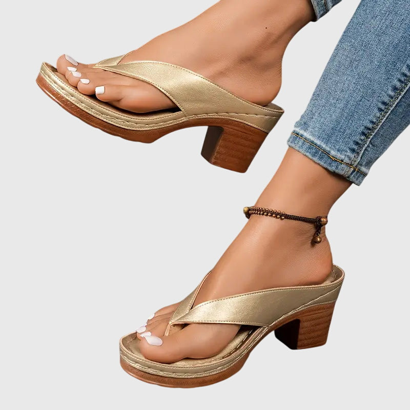 Calista | Golden Orthopedic Sandals