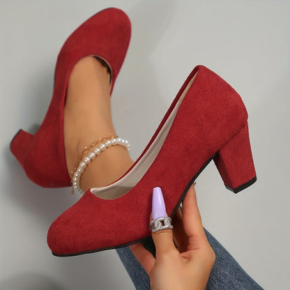 Zara | Black Suede Orthopedic Heels