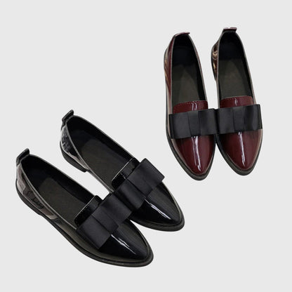Calista | Burgundy Patent Leather Orthopedic Loafers