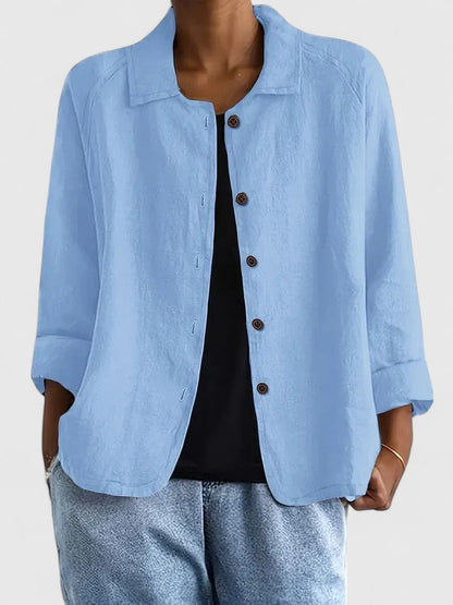 Blush Linen Sophisticated Top