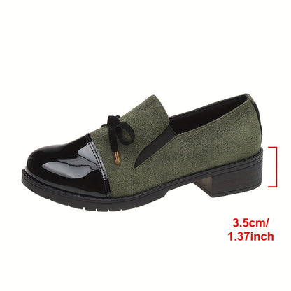 Kaida | Elegant Black Loafers with Gold Accents