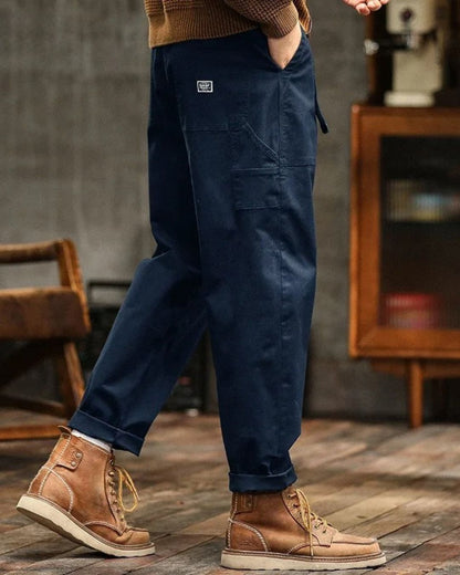 Kaid | Olive Green Classic Cargo Pants