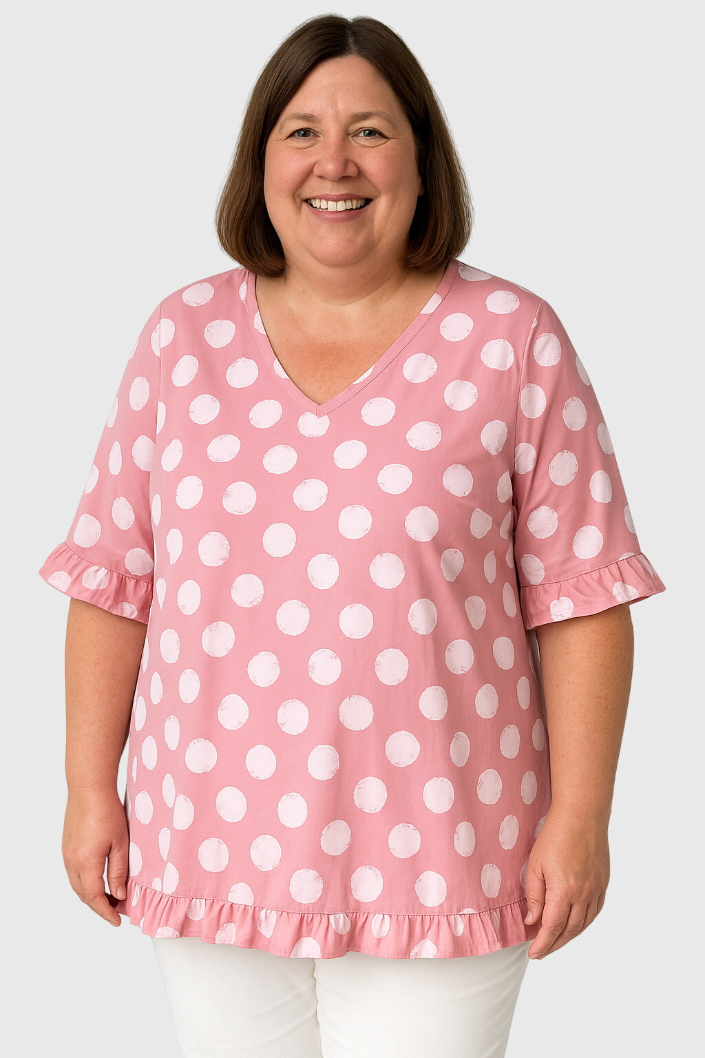 Astrid | Blouse - Soft Yellow Polka Dot