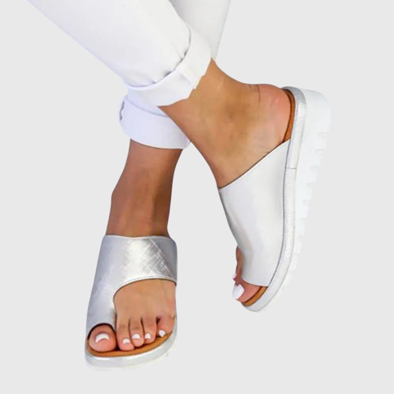 Astrid | Black Orthopedic Summer Sandals