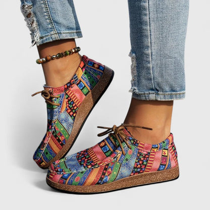 Calantha | Vibrant Patchwork Orthopedic Shoes