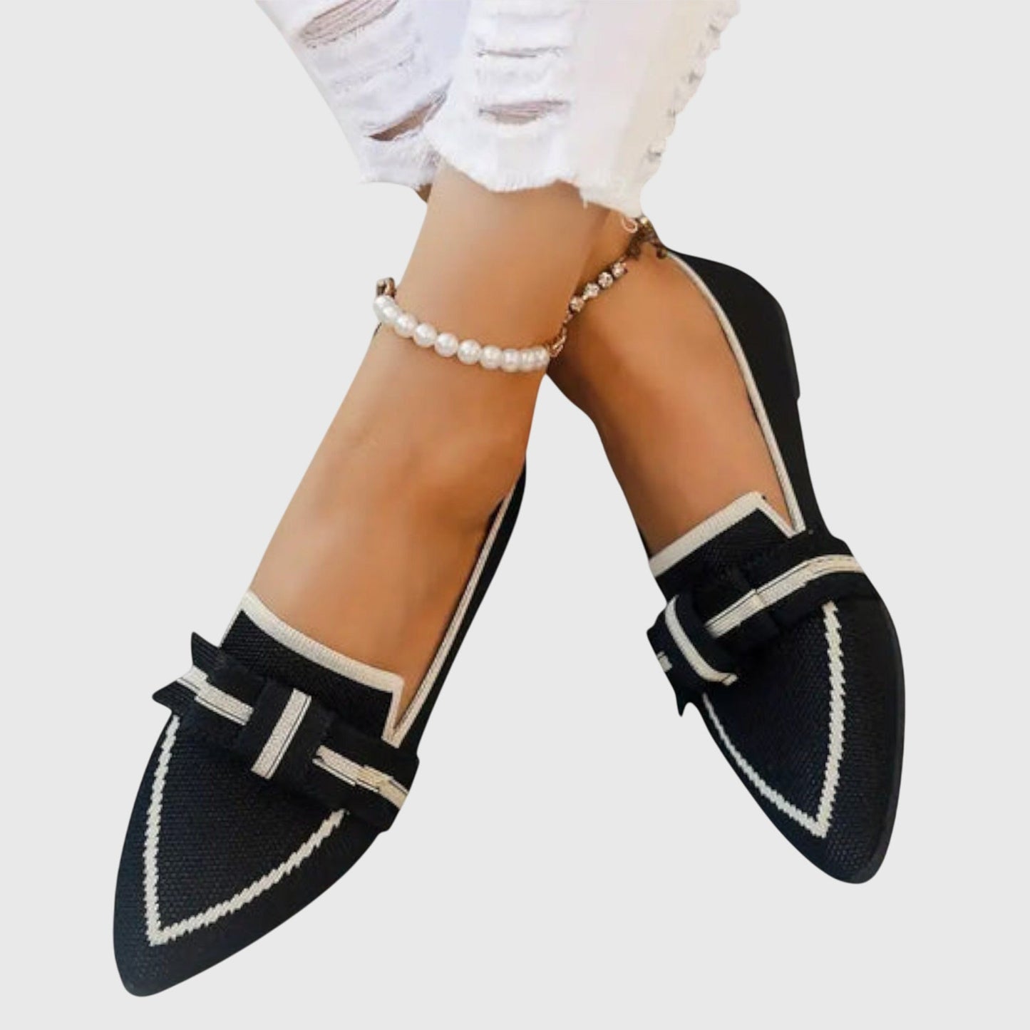 Astrid | Black Pointed-Toe Comfy Shoes (Limited Edition)