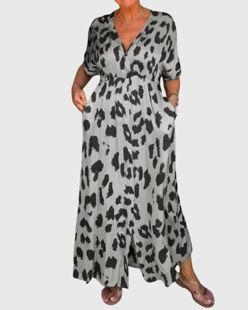 Astrid | Leopard Maxi Timeless Confidence Dress