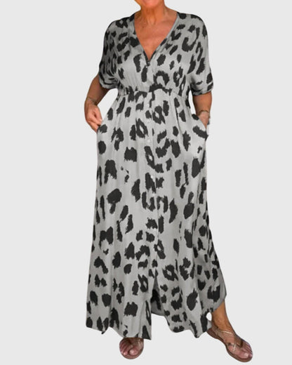 Astrid | Leopard Maxi Timeless Confidence Dress