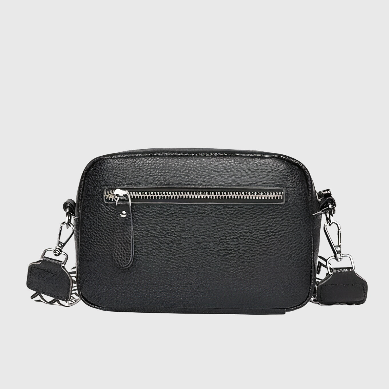 Willow | Women’s Classic Black Leather Shoulder Crossbody Bag