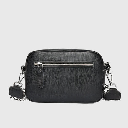 Willow | Women’s Classic Black Leather Shoulder Crossbody Bag