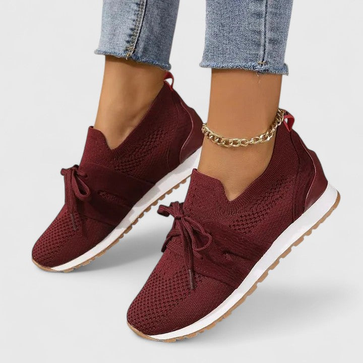 Calantha | Black Knit Orthopedic Sneaker