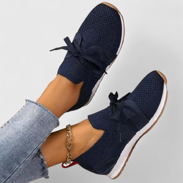 Calantha | Black Knit Orthopedic Sneaker