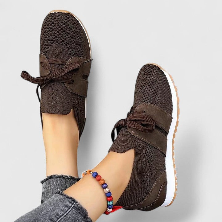 Calantha | Black Knit Orthopedic Sneaker