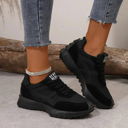 Aurelia | Green Orthopedic Sneakers with Suede Accents