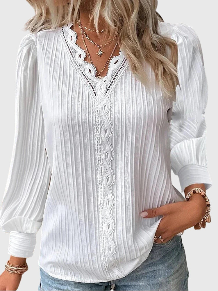 Calista | Elegant Pullover Blouse in Soft Yellow