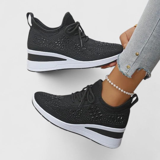 Calantha | White Crochet Orthopedic Shoes