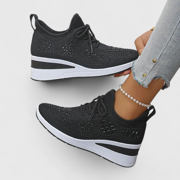 Calanthe | Grey Knit Orthopedic Shoes
