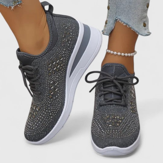 Calantha | White Crochet Orthopedic Shoes
