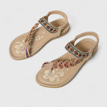 Calantha | Exquisite Black Embellished Elegant Sandals